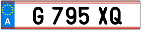 Trailer License Plate